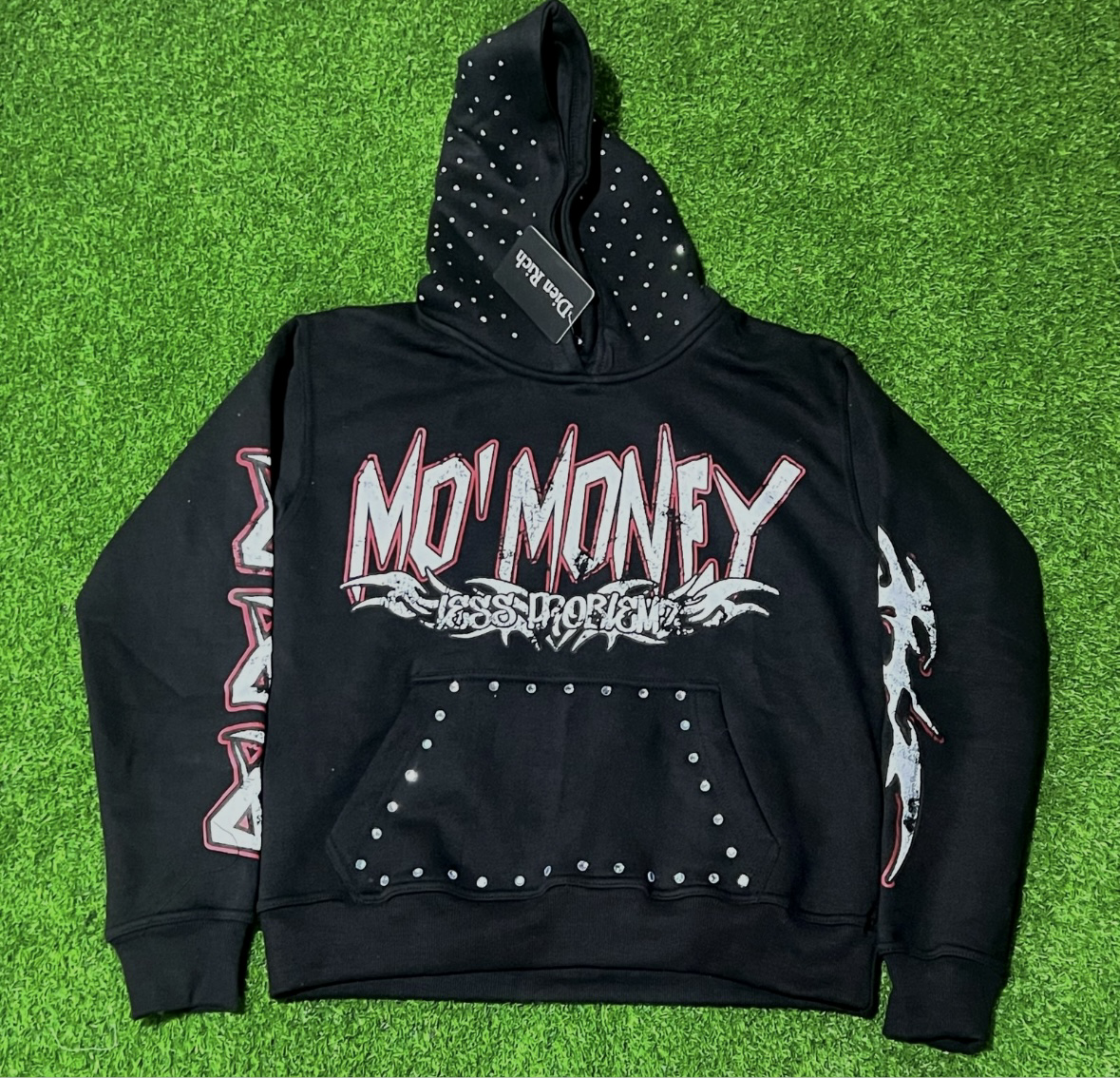 Black Rhinestone Hoodie